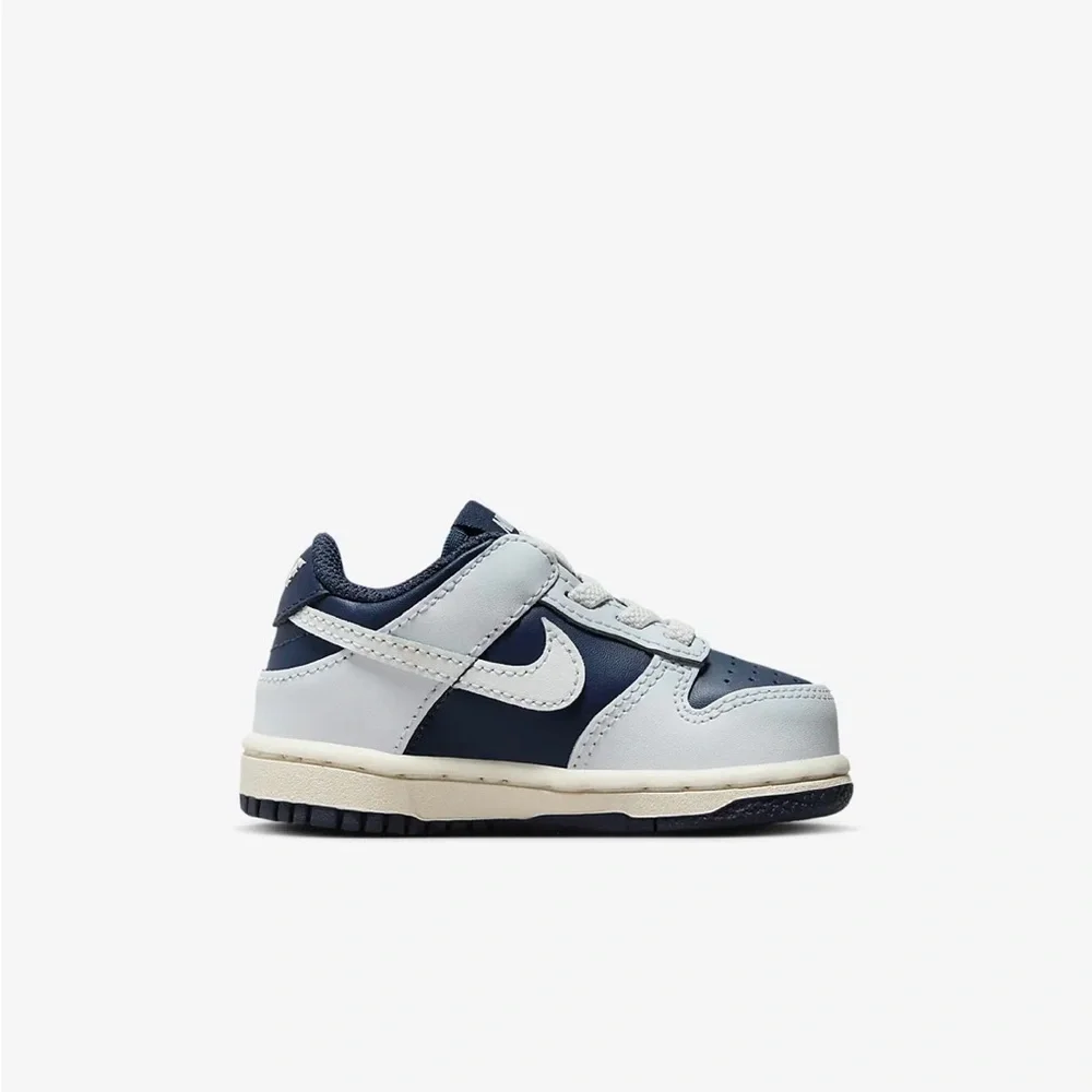 Brand New Nike Dunk Low Toddler Shoes “Midnight Navy” - Picture 2 of 13